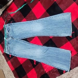 Silver jeans aiko Distressed denim bootcut 31/33 SEE DESCRIPTION
